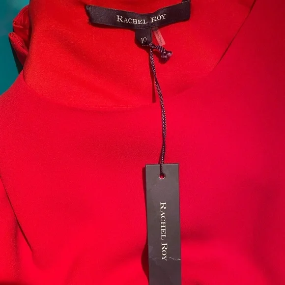 RACHEL ROY NWT Red Fit and Flare Designer Sleeveless Dress - Picture 11 of 12
